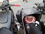 Saint Florent - Oldie Militr-BMW - Sitze fr Kind und Hund